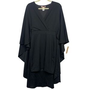 Karen T Design Black Cape Kimono Dress